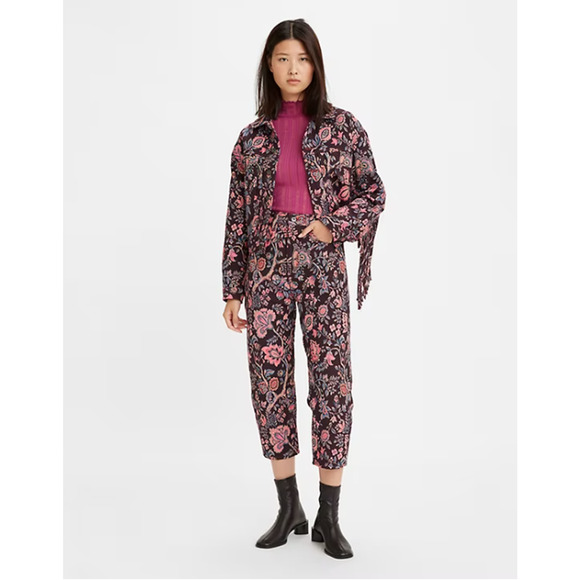 Levi’s Made & Crafted Safari Tapestry Barrel High Rise Pants - Picture 1 of 15